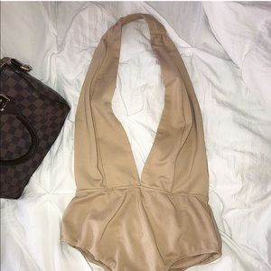 TOPSHOP Deep Neck Bodysuit